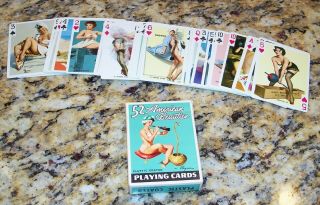 52 American Beauties Gil Elvgren Pin Up Girls Vintage Deck Of Playing Cards Look