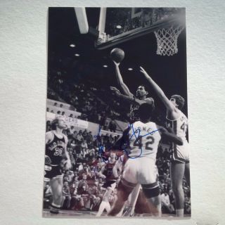 George Gervin San Antonio Spurs Signed In - Person Photo 8 X 12 Autograph,  Proof
