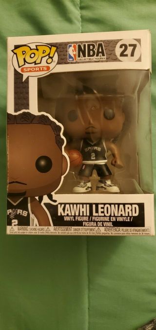 Funko Pop Nba Kawhi Leonard 27 San Antonio Spurs.  Box