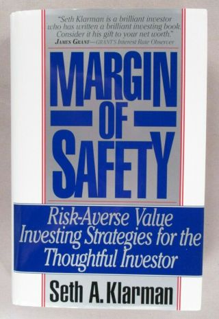 " Margin Of Safety " Seth Klarman - 1991 1st/1st - Hardcover W/dust Jacket