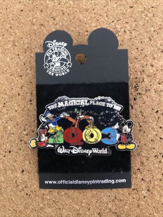The Magical Place To Be Walt Disney World 2003 Mickey Mouse Goofy Donald Pin
