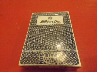 Rare Vintage Sands Casino Playing Cards Paulson Blue Fabric 127