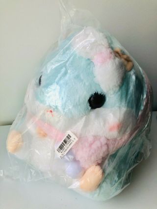 Amuse Coroham Hamster Big Plush Blue Pink Bunny Bowtie Cute Toy Japan Toreba