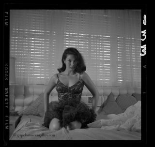 Bunny Yeager 1956 Pin - up Camera Negative Photograph Linda Vargas Fab 2