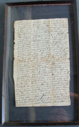 Dated 1729 Handwritten Detailed Bill Of For Property In Groton Connecticut