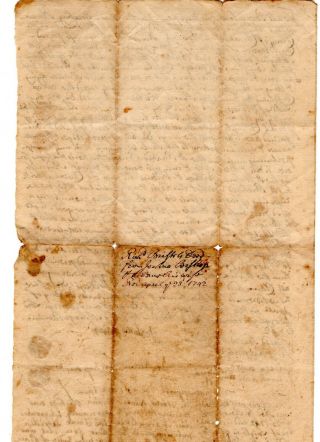 1742 Guilford CT Land Deed Joshua Bishop to Richard Bristol 2