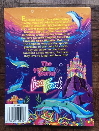 Vintage Lisa Frank Dolphins Under The Sea Coral Fantastic Fashions Picture Frame 2