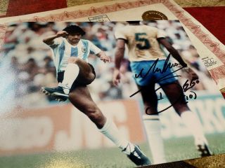 Hand Signed Diego Maradona 10x8 Photo - Authentic Autograph With Proof