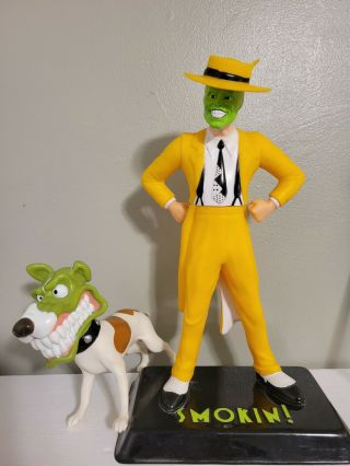 The Mask Jim Carrey And Milo Action Figure With Stand By Applause 1994