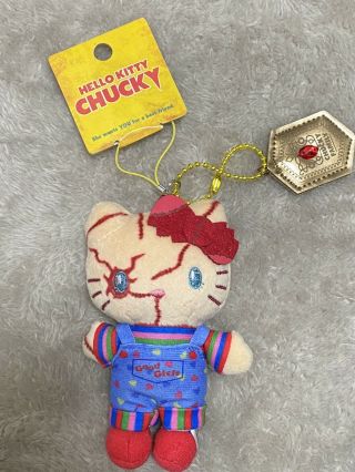 Usj Hello Kitty Chucky Halloween Keychain Plush Doll Limited Usj Japan 2019