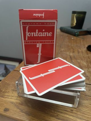 Fontaine Og Red First Edition Playing Cards Rare