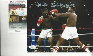 Champion Michael Spinks Autographed 8x10 Photo Vs Larry Holmes Jsa Certified