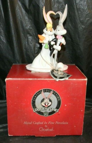Goebel Bugs Bunny " I Do,  Doc " Bride & Groom Cake Topper