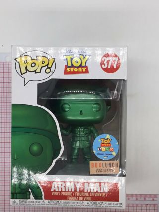 Funko Pop Toy Story Metallic Army Man Box Lunch Exclusive 377 Not H01