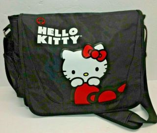 Hello Kitty Black 10.  2 To 12 " Laptop/notebook Computer Case Messenger Bag