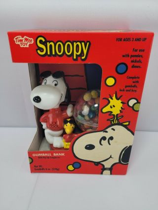 Vintage Snoopy Joe Cool Tim Mee Gumball Bank Nos 1970 
