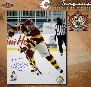 Alex Tanguay Signed Calgary Flames 2011 Heritage Classic 8x10 Photo - 70477