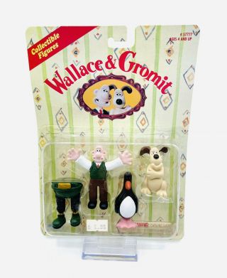 Irwin Wallace & Gromit Collectible Figures The Wrong Trousers 1989 Nib