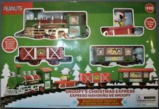 Peanuts Snoopy’s Christmas Express Holiday 12 Pc Train Set