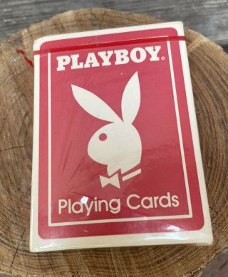 Vintage Red Bicycle Playboy Playing Cards Rare Ak 7206