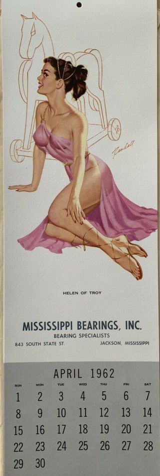 Bill Randall Slim Jane Pinup Calendar 1962 4