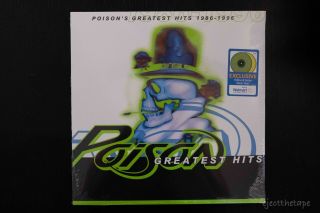 Poison Greatest Hits 2x Lp Walmart Exclusive Vinyl Yellow & Green