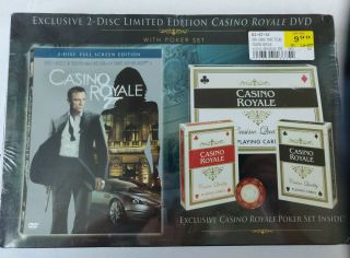 Casino Royale James Bond 007 Playing Cards Double Deck With Dvd And
