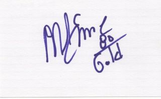 Mike Eruzione - Miracle On Ice,  U.  S.  Olympic Hockey Team - Signed 3x5 Card