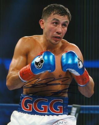 Gennady Ggg Golovkin Boxer Signed 8x10 Photo With