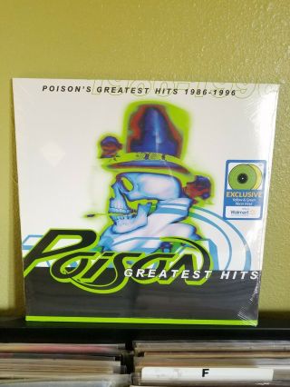 Poison Greatest Hits 1986 - 1996 2lp Yellow Green Vinyl Exclusive - Walmart