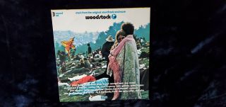 Mustsee Woodstock Music From The Soundtrack & More 3 Record Set Sd3 - 500