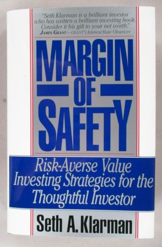 " Margin Of Safety " Seth Klarman - 1991 1st/1st - Hardc W/dust Jacket - Nm Cond