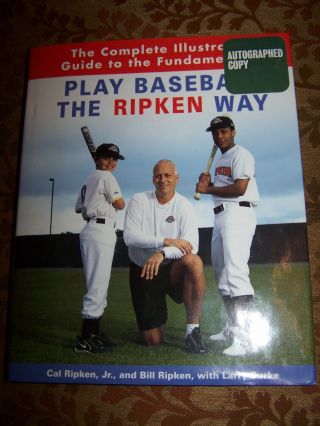 Orioles Cal Ripken Jr.  Autographed Book/hard Back/dust Cover/