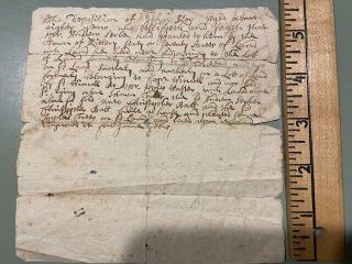 1710 Kittery Me Colonial Document Indian Captive Battle Of Dunbar John Key Mckay