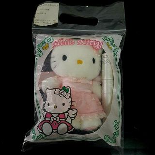 Vintage Sanrio Hello Kitty Angle Wing Pink Japan Plush Doll 8 " Ntt 2001