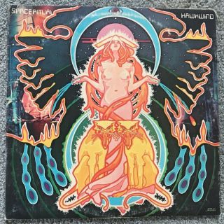 Hawkwind Space Ritual 1973 Fold Out Cover Vinyl Lp Rare Psych Lemmy