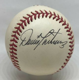 Dennis Martinez Single Signed Baseball Autographed Jsa Orioles Expos