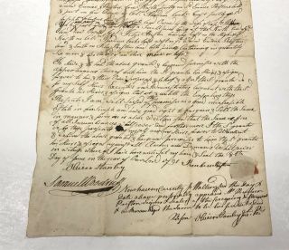 1791 Land Deed For Cheshire in Haven County Connecticut 3