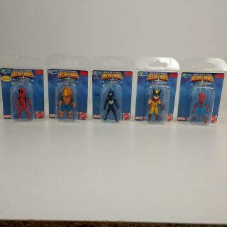 Marvel Heroes Secret Wars Micro Bobbles Mini Bobble Head Set Of 6 Figures
