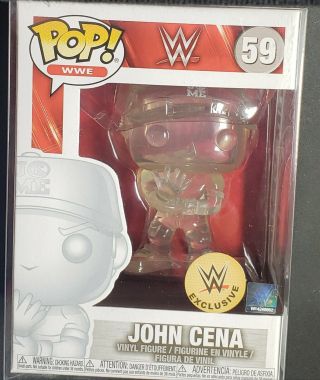 Funko Pop Wwe Wrestling John Cena (invisible) 59 (w/ Soft Protector)