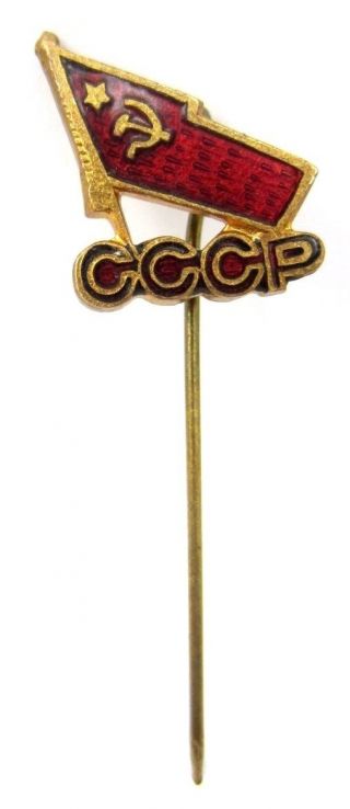 Vintage Old Soviet Ussr Noc Olympic Pin Flag Enamel 1960s Generic