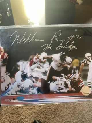 William Perry The Fridge Chicago Bears Signed Autographed 8x10 Photo Steiner