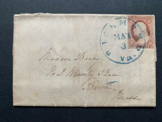 1850s Richmond Va Letter Wash Dc Trip President Franklin Pierce Senate Speech,