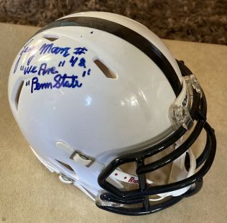 Lenny Moore Penn State Nittany Lions 42 Signed Riddell Mini Helmet