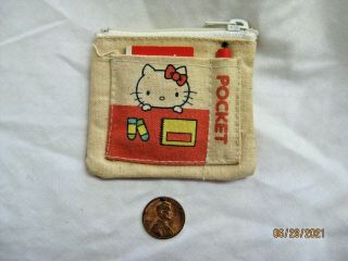 Vintage Sanrio 1976 Hello Kitty Coin Purse Shopping Memo Mini Pencil Set