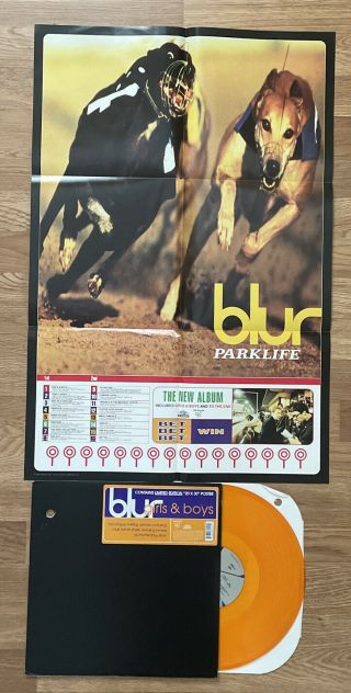 Blur ‘ Girls & Boys’ Pet Shop Boys Orange Vinyl W/poster 1994 12 " Maxi - Single