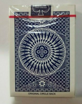 Ohio Tally Ho Blue Circle Back Blue Seal Playing Cards Deck