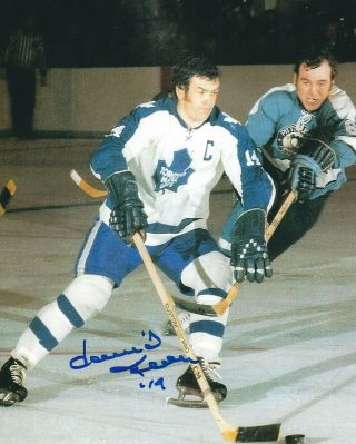 Signed 8x10 Dave Keon Toronto Maple Leafs Autographed Photo -