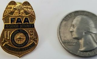 Faa Federal Aviation Administration Special Agent Mini Badge Pin Style