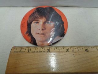 Vintage David Cassidy 1971 Pin Back Button From Fan Club 1970s Partridge